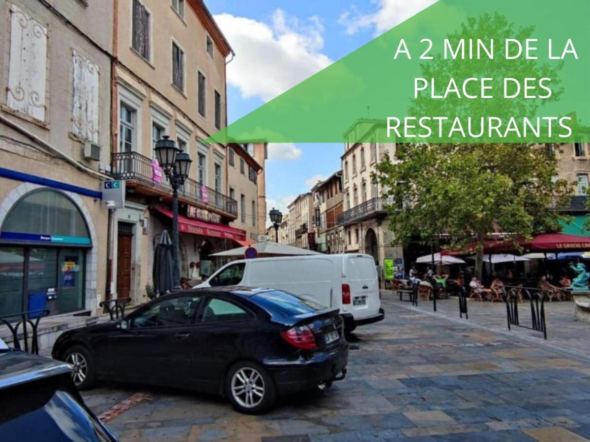 Le Cathare-Limoux-Wifi-Parking Free-Oc-Keys Appartement Buitenkant foto