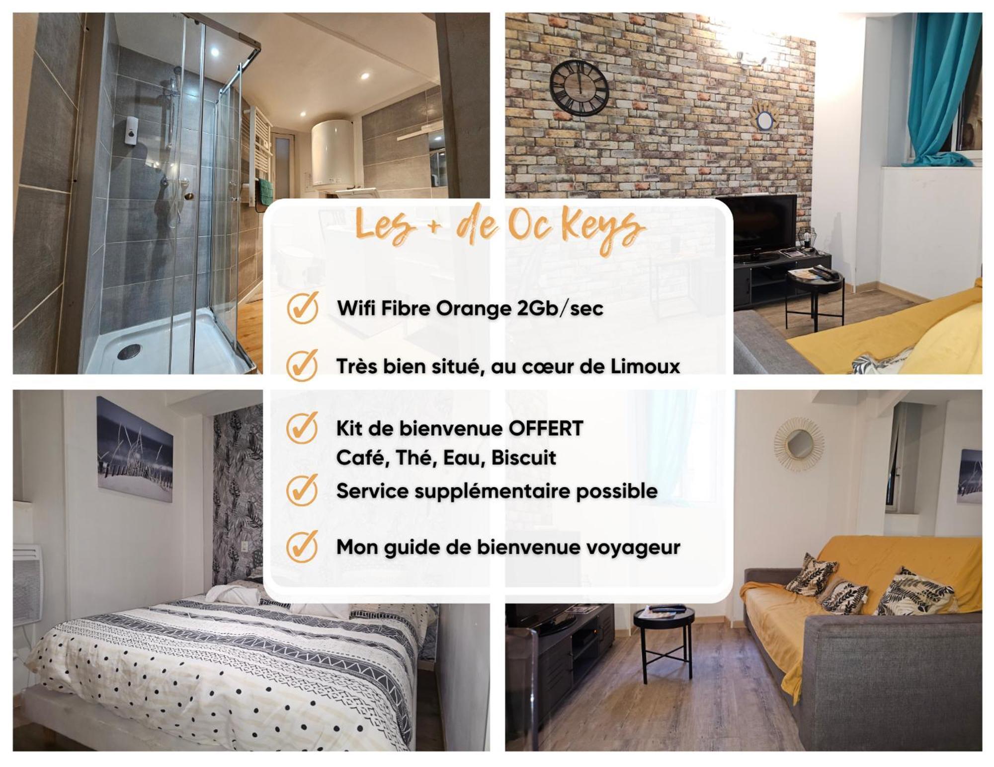 Le Cathare-Limoux-Wifi-Parking Free-Oc-Keys Appartement Buitenkant foto